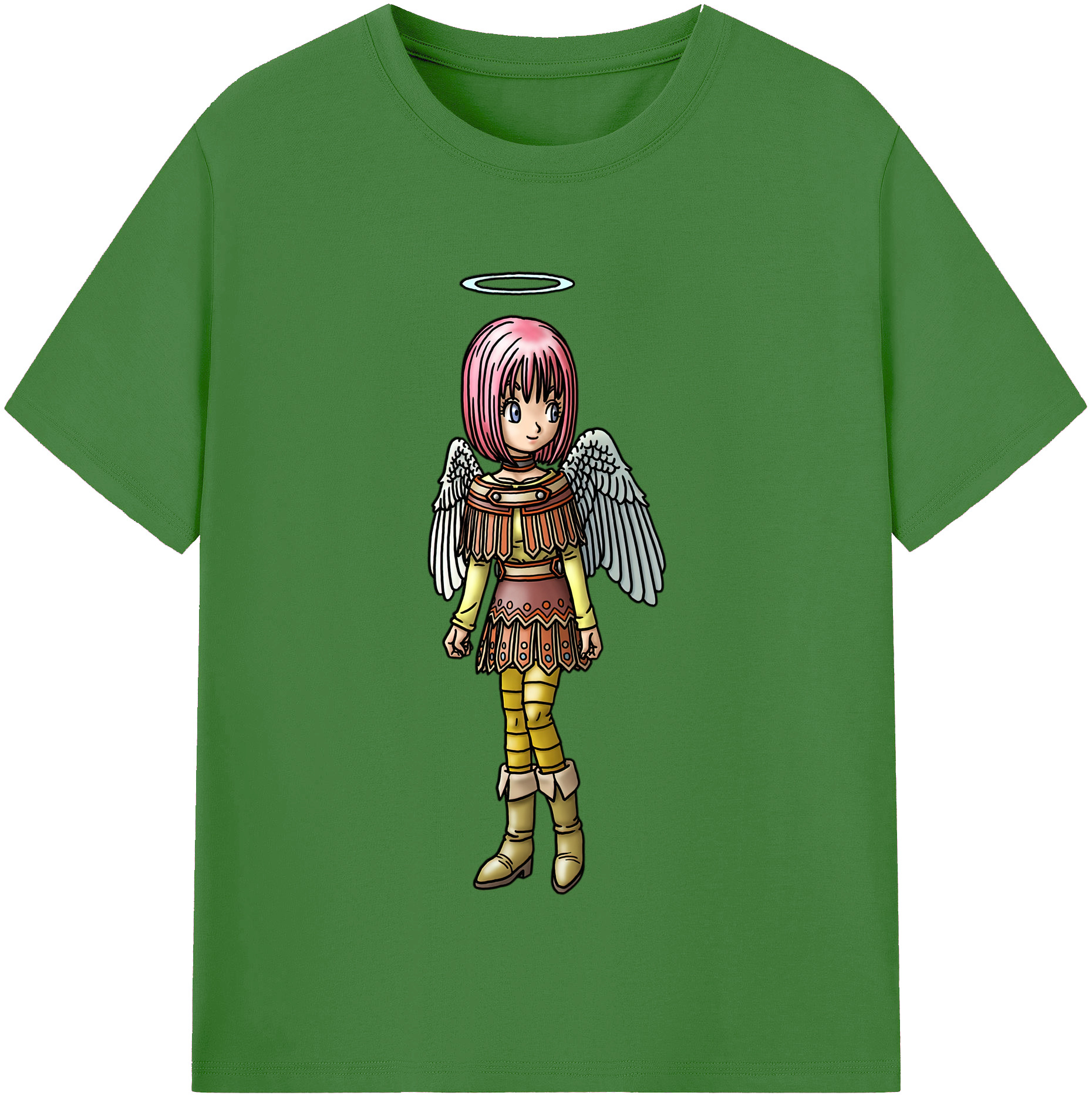 （画像用） ドラゴンクエスト Doragon Kuesuto Dragon Quest レディースカジュアルプリントTシャツ（綿100％）